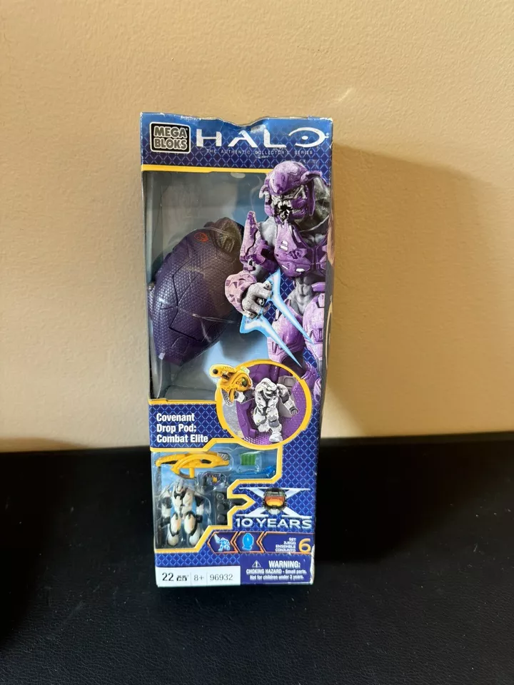 Halo Mega Bloks Covenant Drop Pod Combat Elite Set 96932 343 Industries 2011
