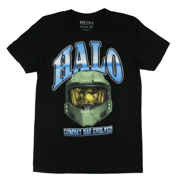 Halo Men's Master Chief Helmet Combat Has Evolved Adult Short Sleeve T-Shirt