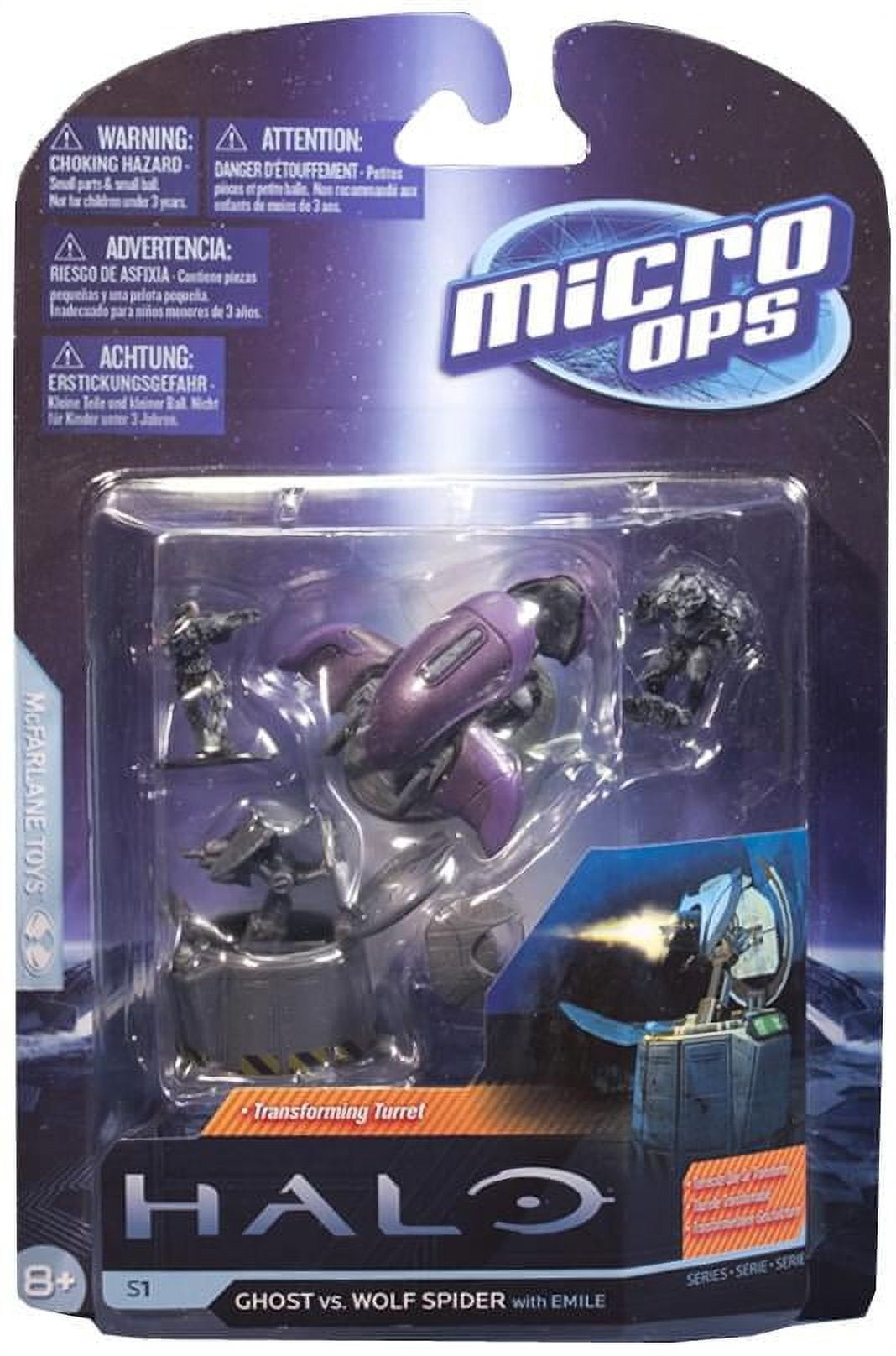 MCFARLANE TOYS Halo Micro Ops Series 1 Ghost Vs. Wolf Spider Turret Figure