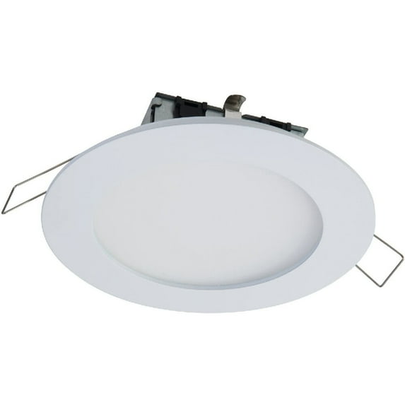 HALO SMD4R6930WHDM LED Retrofit Trim Kit Light Fixture, Direct-Mount, White, Round, 4-In. - Quantity 1