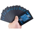 thumbnail image 1 of Halo Nation Unique Waterproof Plastic Deck Poker Playing Card Black For Adult - Flexible Pvc Plastic Gold Playing Cards - Carcoal Black Cards | Playing Cards Are Highly Durable & Long-Lasting, 1 of 4