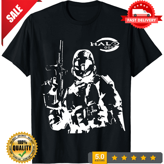 Halo ODST Shirt, Vintage Style, Heavy Cotton, Halo 3, Pump Cover, Video Game Lover, Gift For, Halo Lover, Hell Jumpers, Comfort Colors, LIMITED EDITION-TH66278