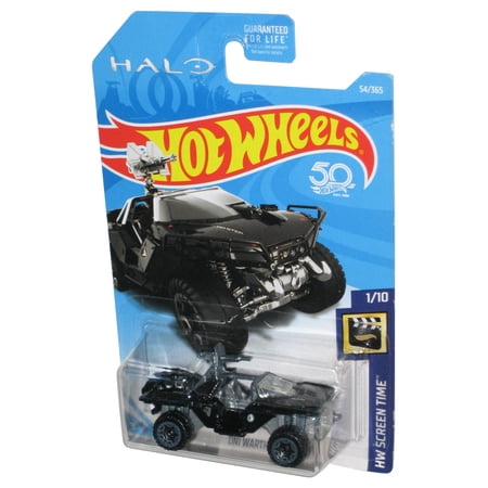 Halo Oni Warthog (2017) Hot Wheels HW Screen Time 1/10 Black Toy Car 54/365 - (Minor Shelf Wear)