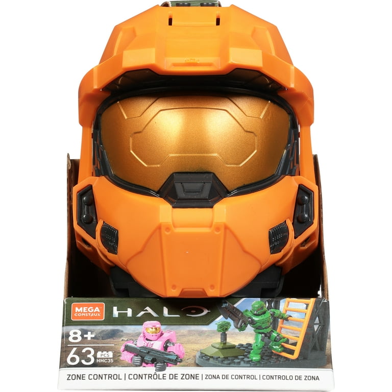 Mega Halo Kids Zone Control Construction Set with Spartan Helmet
