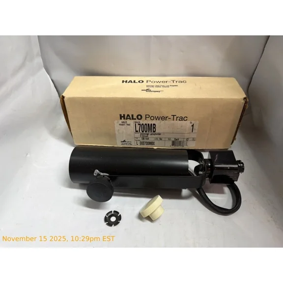 Halo Power-Trac L700MB Universal Lampholder 2 Circuit 120V Black