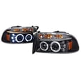 thumbnail image 1 of Halo Projector Headlight In Black Housing Clear Lens Made For And Compatible With 1997 - 2004 Dodge Dakota Durango 97 98 99 00 01 02 03 04, 1 of 1
