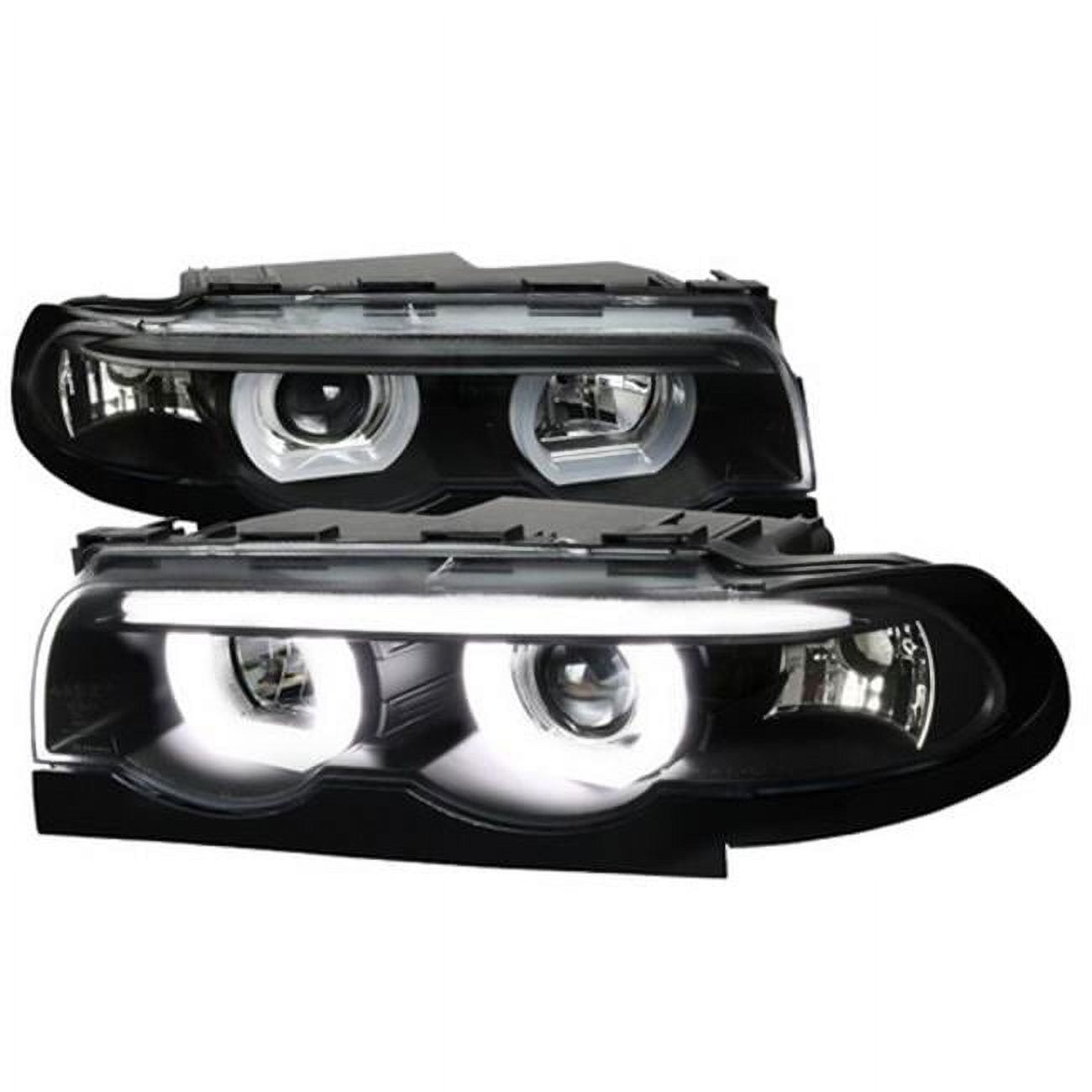 Halo Projector Headlight for 95 to 01 BMW E87- Black - 10 x 22 x 25 in ...