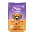 thumbnail image 1 of Halo Purely for Pets Holistic Dog Food, Complete Digestive Health Cage-Free Chicken and Brown Rice Recipe, Dry Dog Food Bag, Puppy Formula, 3.5-lb Bag, 1 of 4