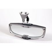 SEIZMIK 56-18022 Mirror - Halo R - Rear View w/LED Cabin Light - Rectangle - Silver w/Silver Bezel - Can Am X3
