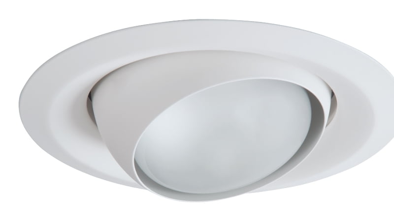 Halo RE-6130WH Adjustable Eyeball Light Fixture, White, 6-In. - Quantity 1