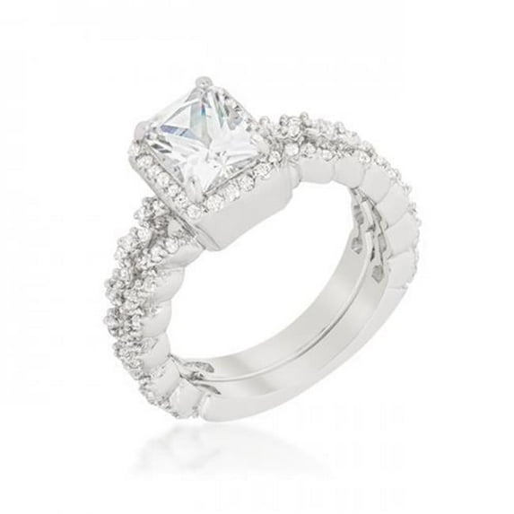Halo Radiant Wedding Set Size - 09