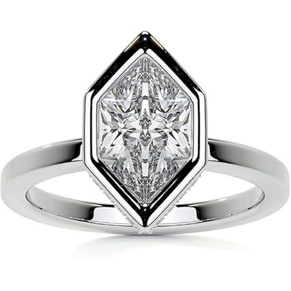 Halo Ring 925 Sterling Silver 3 Carat Moissanite Ring Colorless VVS1 3 Ct Dutch Marquise Moissanite Engagement Ring