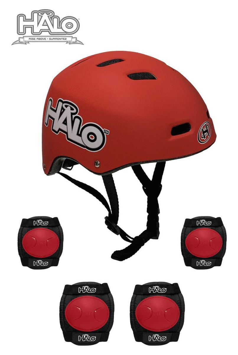 Halo Rise Above 3 in 1 Scooter and Skateboard Helmet and Protective Pad