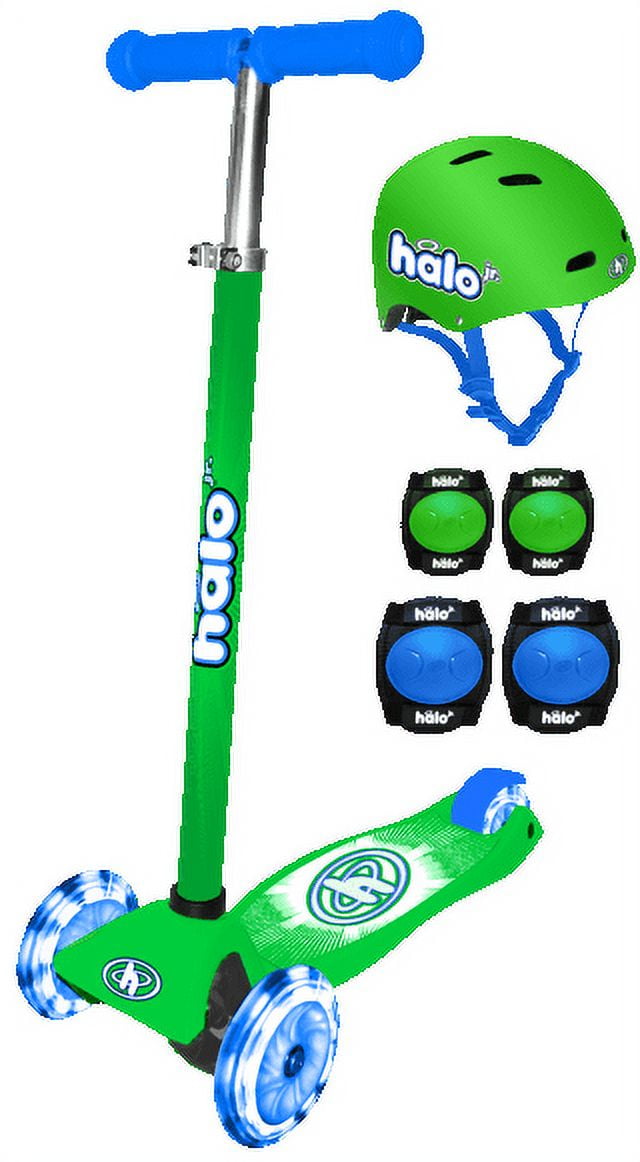 Halo Rise Above Halo 3 Wheel Scooter Combo - Green-blue