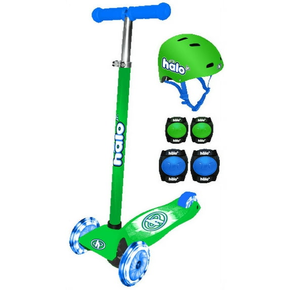 Halo Rise Above Halo 3 Wheel Scooter Combo - Green-blue