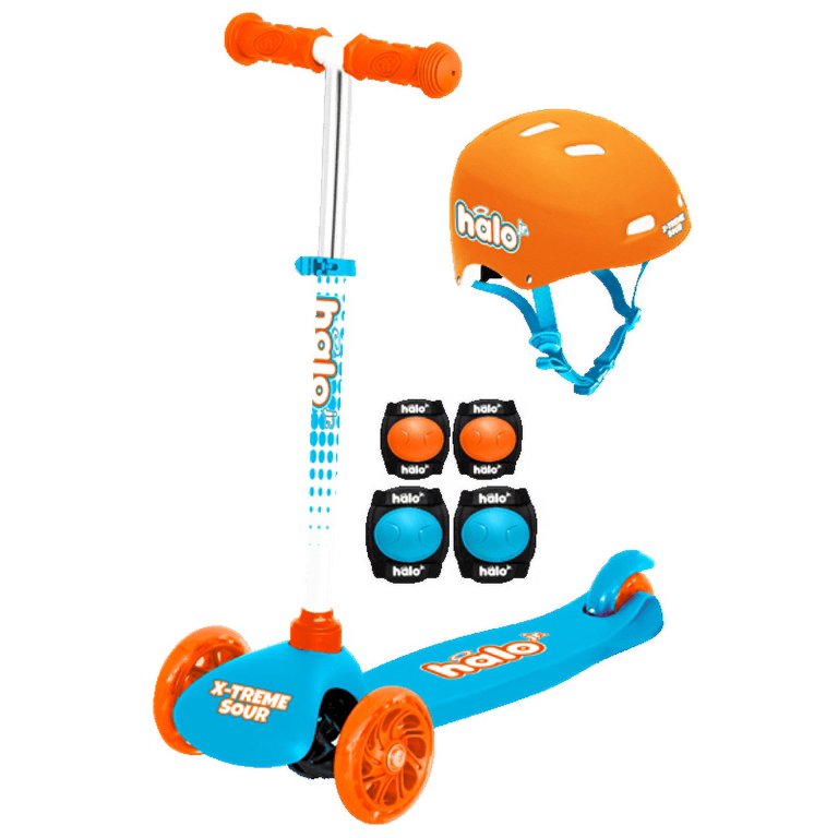 HALO Rise Above 3 Wheel Scooter Combo - Xtreme Sour Orange