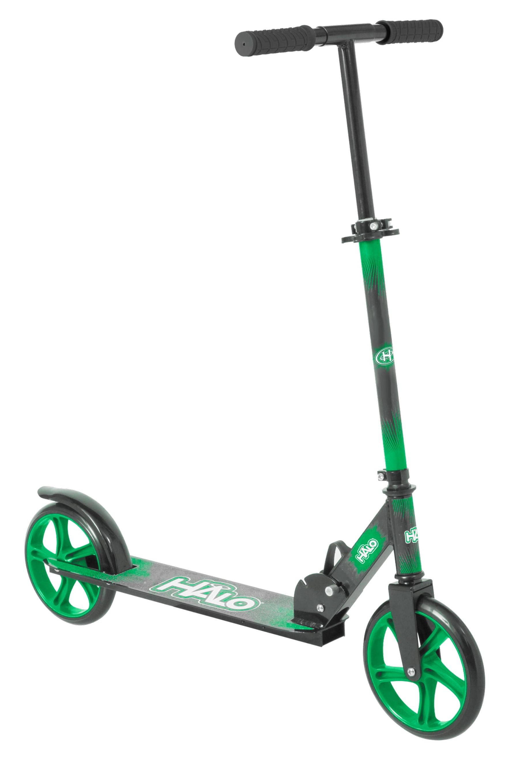 Halo Rise Above Supreme 8" Big Wheel Kick Scooter - Green - All Ages up to 220lbs - Unisex