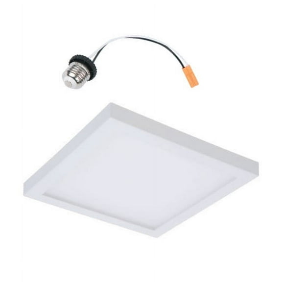 Halo SMD 4 in LED Square Surface Mount white Dimmable LED Recessed Retrofit Downlight (Fits 4 inch Housing Diameter)