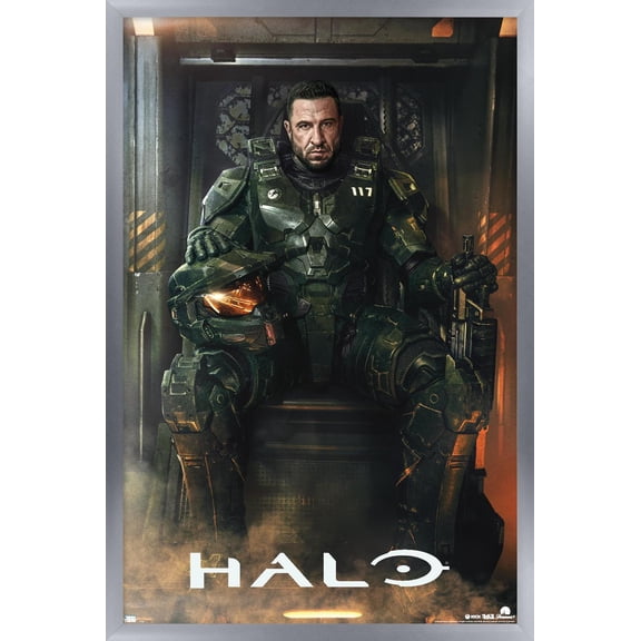 Halo: Season 2 - Master Chief One Sheet Wall Poster, 22.375" x 34" Framed