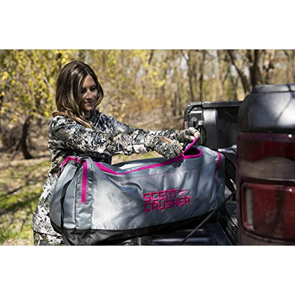 Halo Series Ladies Pink Hunting Gear Bag - Eliminates Odors Before and After The Hunt, Quickly Eliminates Odors, Airport/TSA Compliant