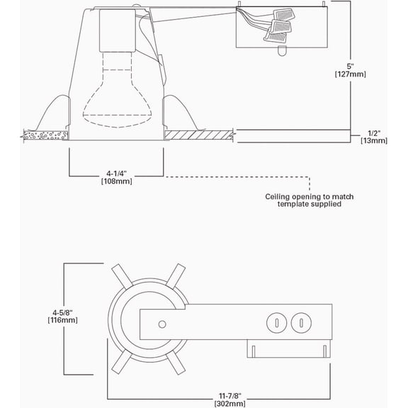Halo Shallow Ceiling Recessed Light Fixture - Single Pack Residential Use, Standard Application