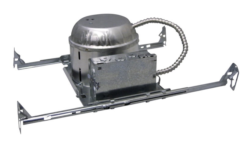 6-Inch Silver Aluminum Recessed Lighting Housing for New Construction