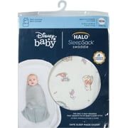 Halo SleepSack Birth to 3 Months Disney Baby Winnie Frolic Print Swaddle 1 ea