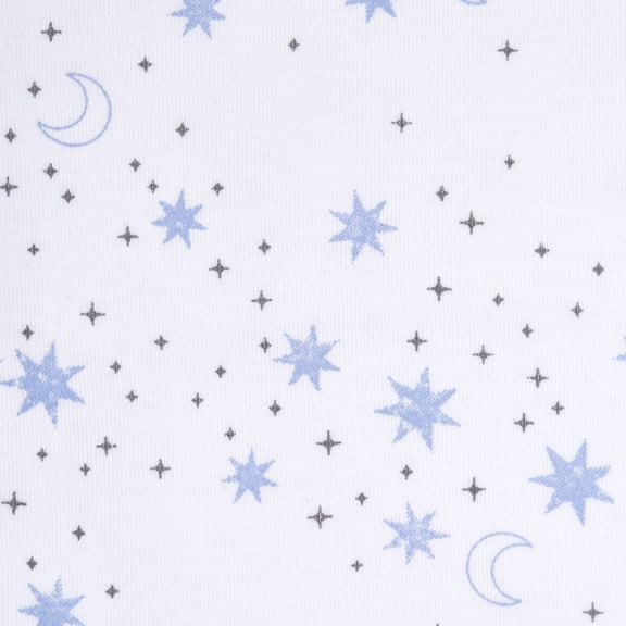 HALO SleepSack Swaddle, 100% Cotton, Midnight Moons Blue, Infant Boys, Small, 3-6 Months