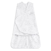 HALO Sleepsack Swaddle, 100 percent cotton, Midnight Moons Grey, Infant, Unisex, Small, 3-6 Months