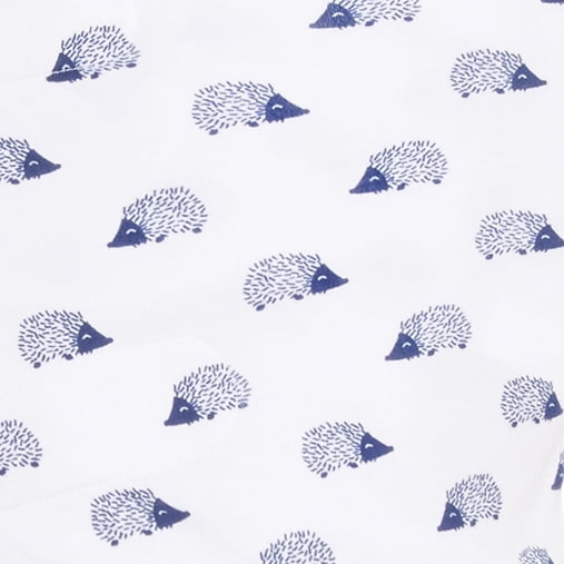 HALO SleepSack Swaddle, 100% Cotton, Navy Hedgehog, Infant Boys, 4-6 Months