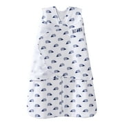 HALO Sleepsack Swaddle, 100 percent cotton, Navy Hedgehog, Infant Boys, 4-6 Months