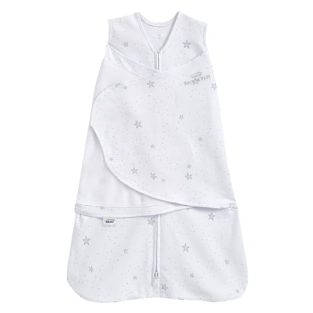 HALO Sleepsack Swaddle, 100 percent cotton , Stardust, Infant, Unisex, Small, 3-6 Months