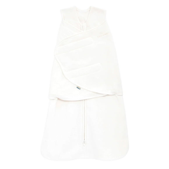 HALO SleepSack Swaddle, Micro-Fleece, Cream, Infant, Unisex, Small, 3-6 Months