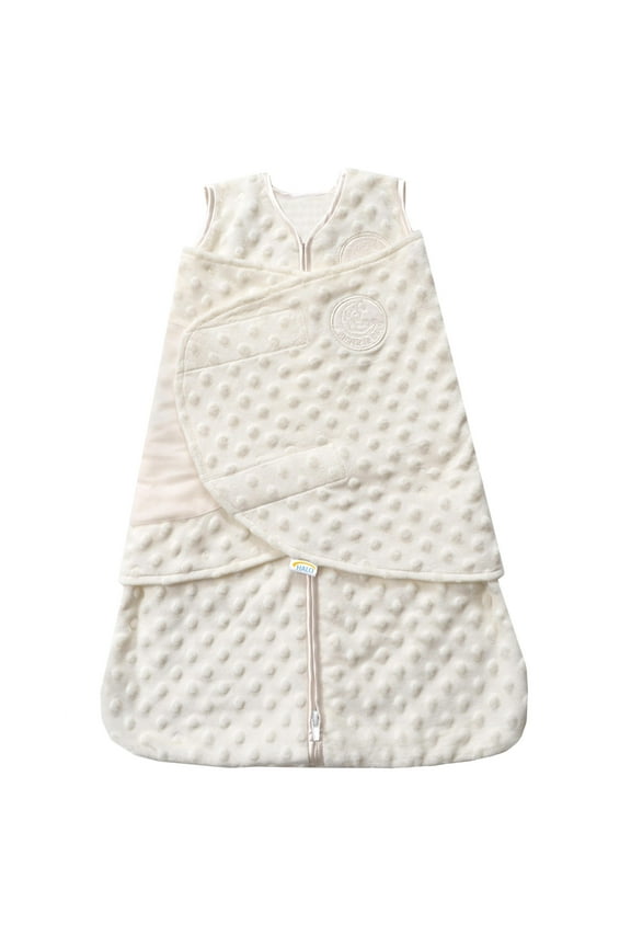 SleepSack Swaddle, Plushy Dot Velboa, Cream, Unisex, Infants, Newborn, 0-3 Months