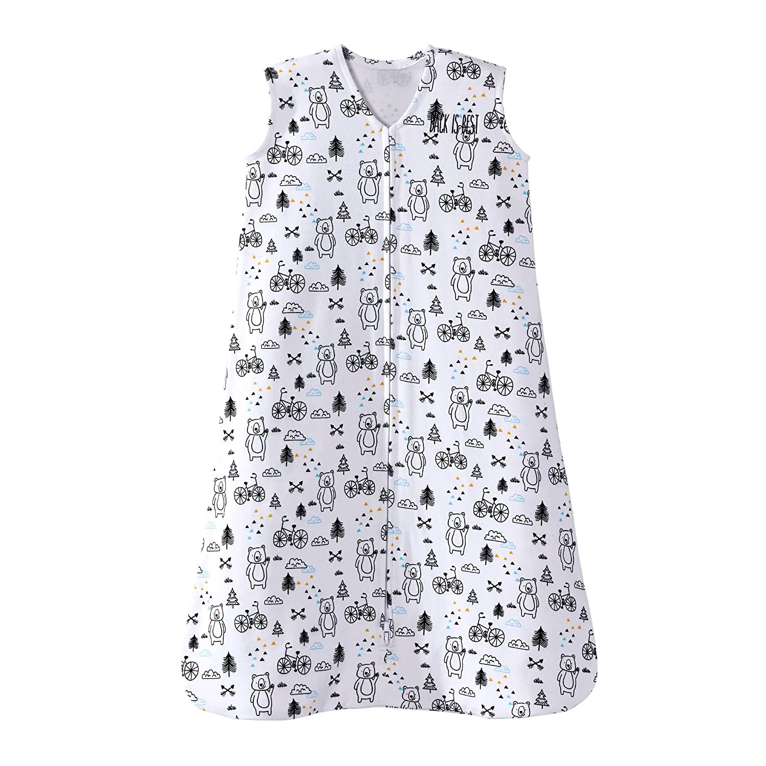 HALO SleepSack Wearable Blanket, 100% Cotton, Huggy Bears, Infant, Unisex, Medium, 6-12 Months