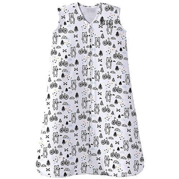 HALO SleepSack Wearable Blanket, 100% Cotton, Huggy Bears, Infant, Unisex, Small, 0-6 Months