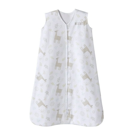 HALO SleepSack Wearable Blanket, 100% Cotton, Sand Llama, Infant, Unisex, Medium, 6-12 Months