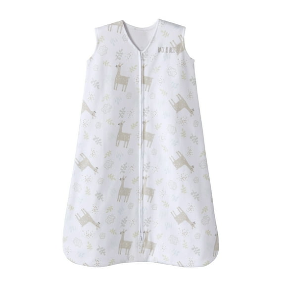 HALO SleepSack Wearable Blanket, 100% Cotton, Sand Llama, Infant, Unisex, Medium, 6-12 Months