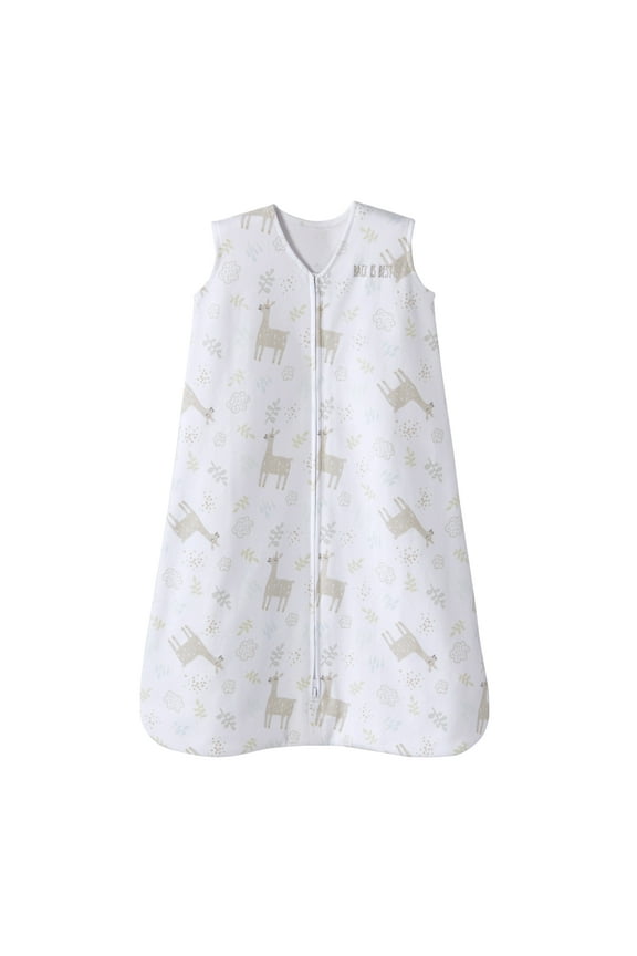 HALO SleepSack Wearable Blanket, 100% Cotton, Sand Llama, Toddler, Unisex, Large, 12-18 Months