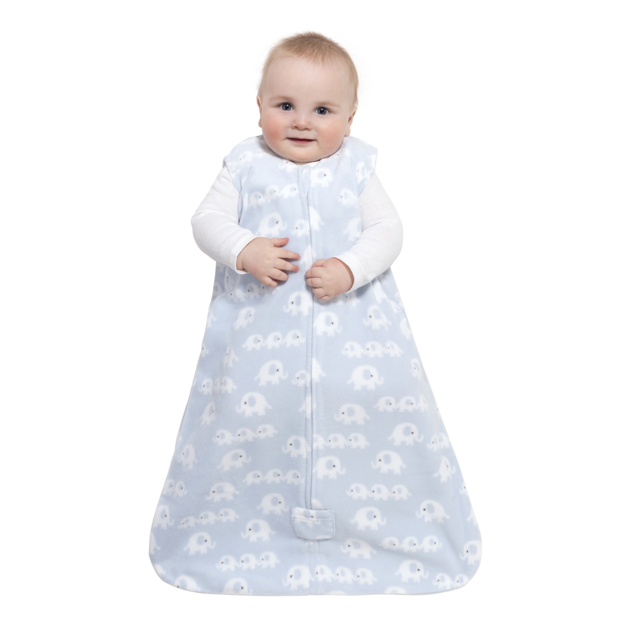 Halo® Sleepsack® Wearable Blanket, MicroFleece, Blue Elephants