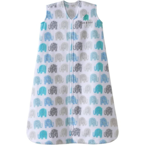 HALO SleepSack Wearable Blanket, Micro-Fleece, Elephant Texture, Toddler Boys, Large, 12-18 Months