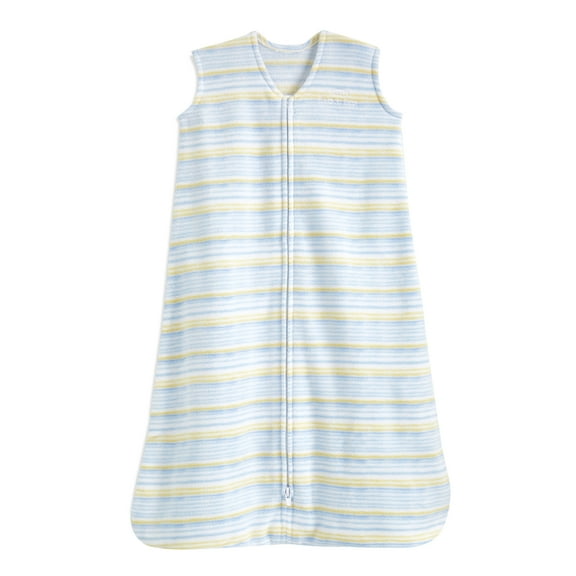 HALO SleepSack Wearable Blanket, Micro-Fleece, Multi Stripe Blue, Infant Boys, Medium, 6-12 Months