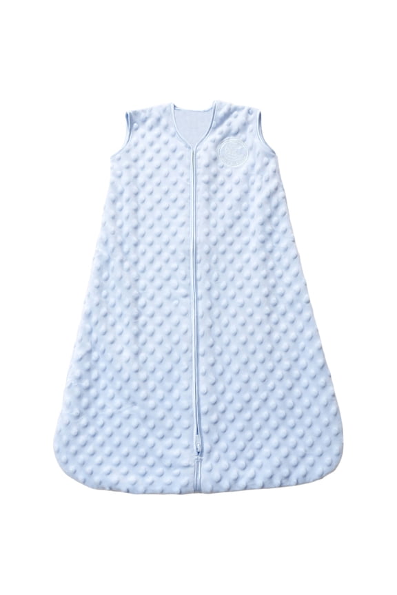 SleepSack Wearable Blanket, Plushy Dots Velboa, Blue, Toddler Boys, Large, 12-18 Months