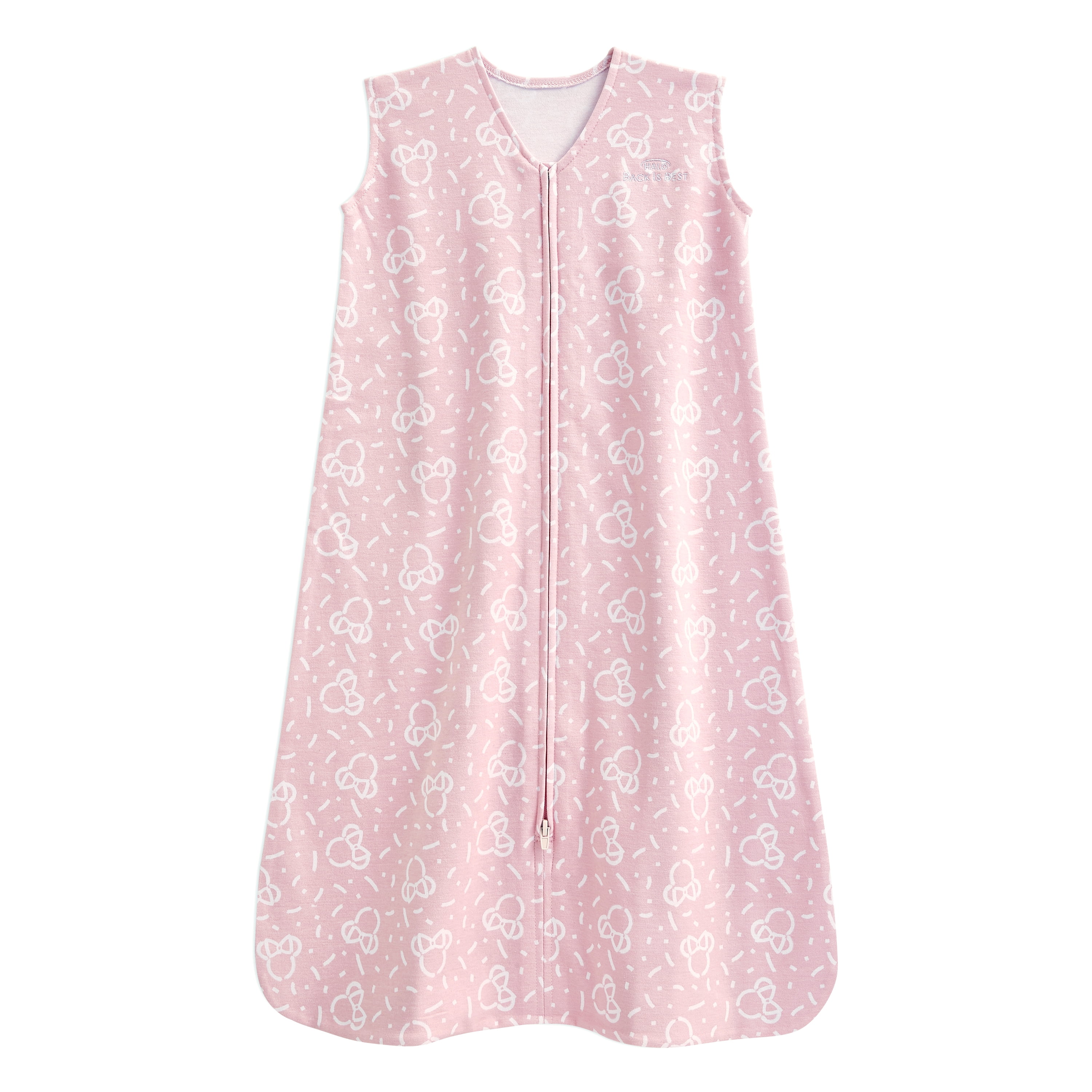 HALO® Sleepsack® x Disney Baby Wearable Blanket, 100% Cotton, Confetti Minnie Pink, Toddler Girls, Large, 12-18 Months