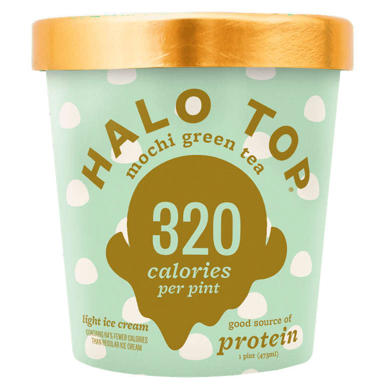 Halo Top Vanilla Bean Flavored Light Ice Cream, 16 Fl Oz