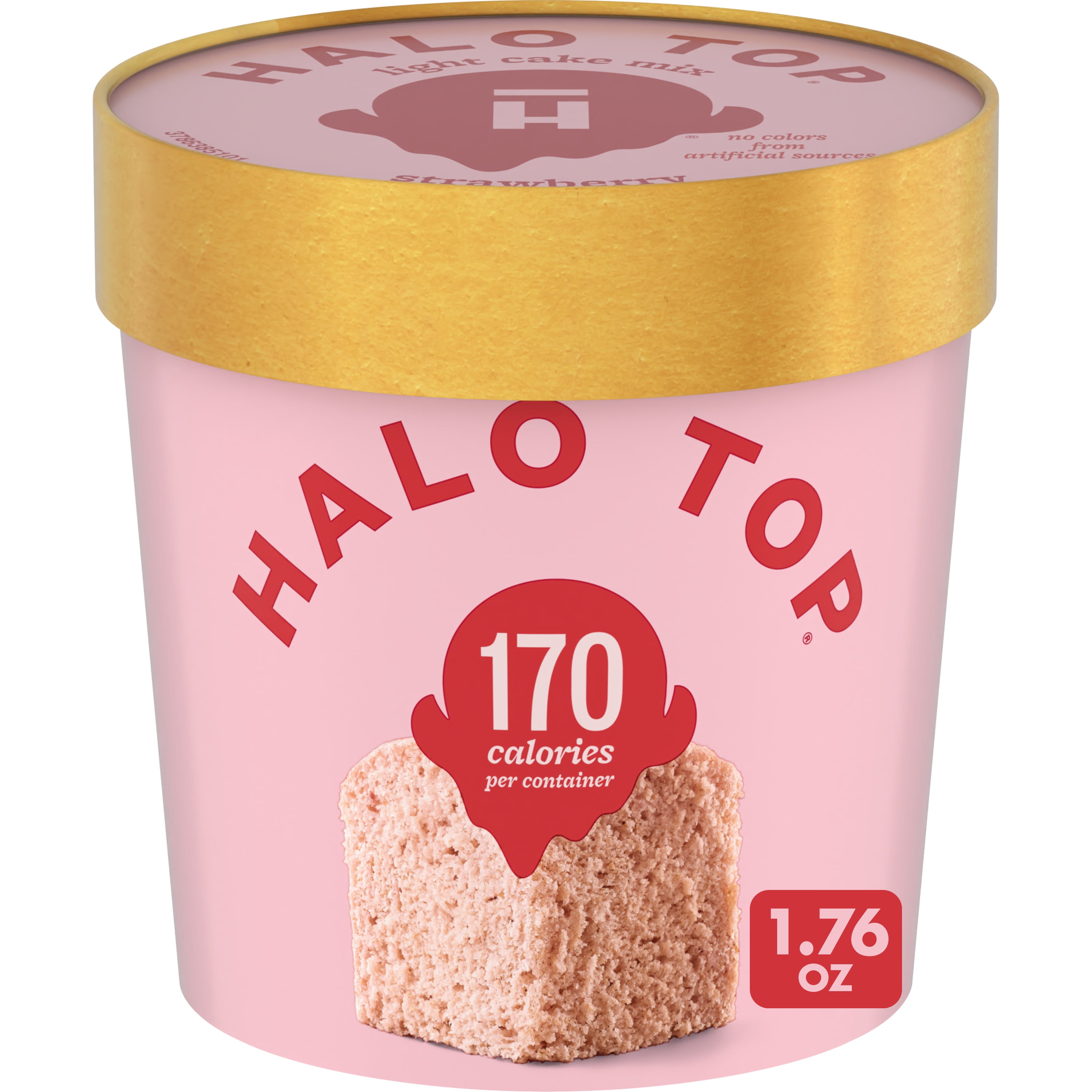 Halo Top Single Serving Strawberry Light Cake Mix, 1.76 oz.