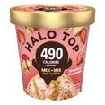 thumbnail image 1 of Halo Top Strawberry Cheesecake Light Ice Cream, Lower Calorie Frozen Dessert Pint, 16 fl oz, 1 of 14