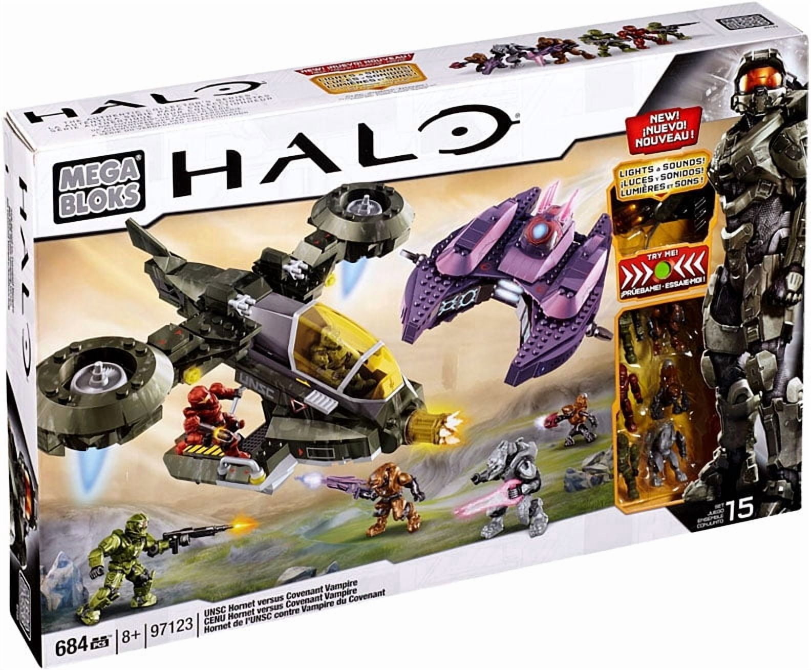 Halo UNSC Hornet Vs. Covenant Vampire Set Mega Bloks 97123
