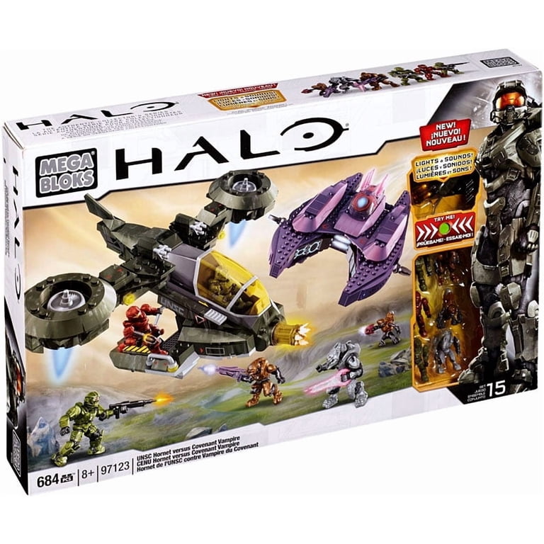 Halo UNSC Hornet Vs. Covenant Vampire Set Mega Bloks 97123