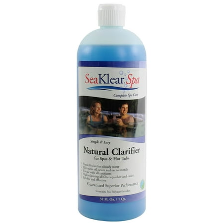 HaloSource SeaKlear SKS-B-Q Spa & Hot Tub Natural Clarifier - 1 Quart Bottle
